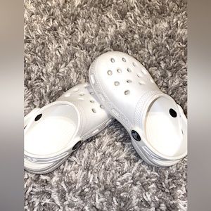 Toddler Girl White Crocs-Sized 9C